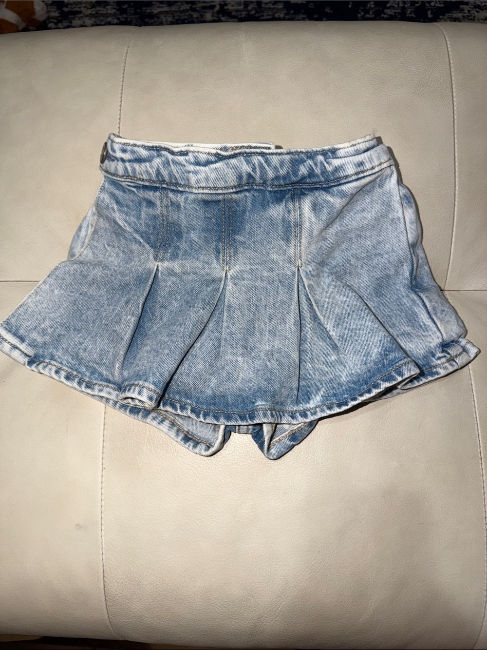 GAP Light Blue Elastic Waist Denim Shorts